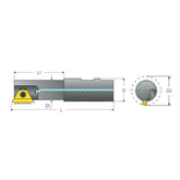 External and Internal TML Long Tools 124/... - For Coarse Pitch Threads - Big-tools Industrial Supply Tools for Metal Cutting